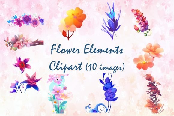 Download Flower Elements Clipart - Art Collection