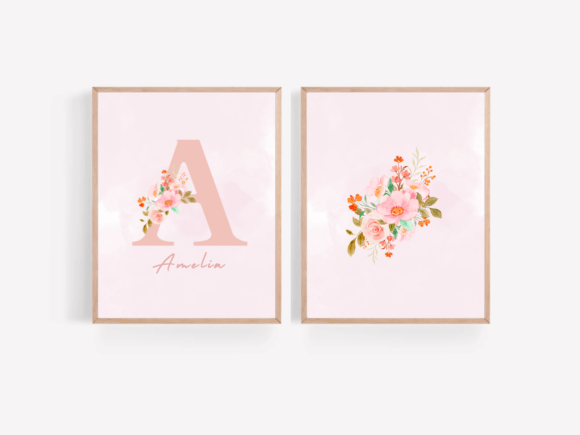 Download Baby Nursery Wall Art,Custom Name Print - Art Collection