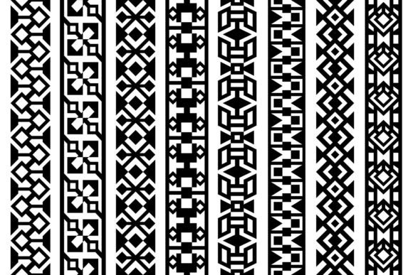 Download Seamless Geometric Borders - Seamless Collection