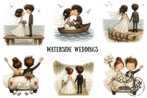 Download Waterside Weddings - Png &amp; Pdf Clipart - Art Collection
