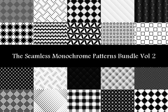 Download The Seamless Monochrome Patterns Vol 2 - Seamless Collection