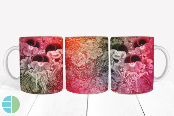 Download Mug Sublimation Vintage Flower Designs - Flower designs Collection