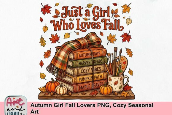Download Autumn Girl Fall Lovers PNG, Cozy Seasonal Art - Art Collection