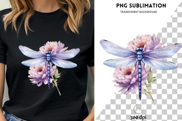 Download Dragonfly Floral Printable Artwork - Art Collection
