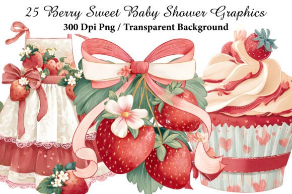 Download Berry Sweet Baby Shower Graphics Clipart - Art Collection