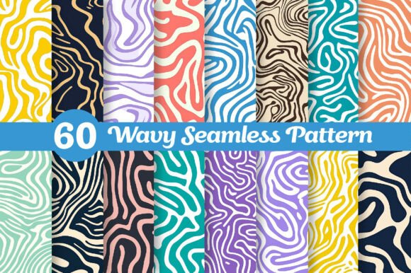 Download Abstract Wavy Contour Seamless Pattern - Seamless Collection