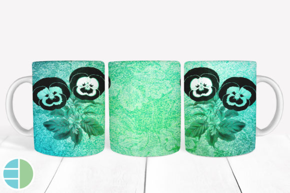 Download Mug Sublimation Vintage Flower Designs - Premium Resources