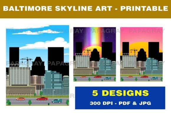Download Baltimore Skyline Printable Artwork - Art Collection