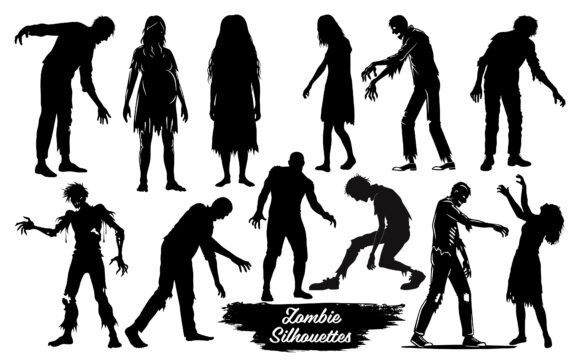 Download Zombie Silhouettes Vector Art - Art Collection