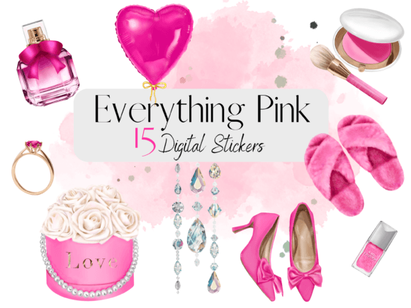 Download Pink Fashion Digital Illustrations - Pink Collection
