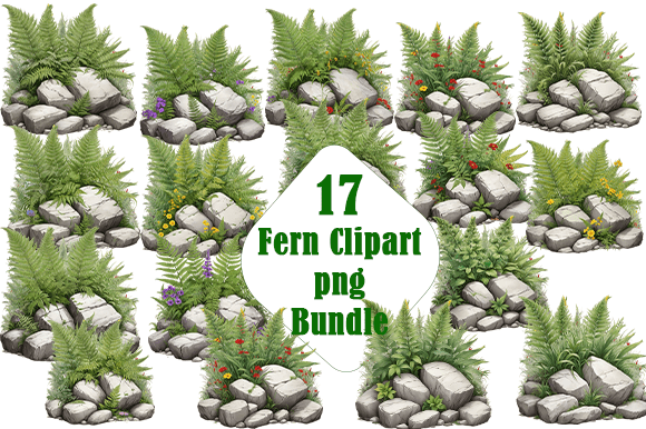 Download Fern Watercolor Clipart PNG Bundle. - Art Collection