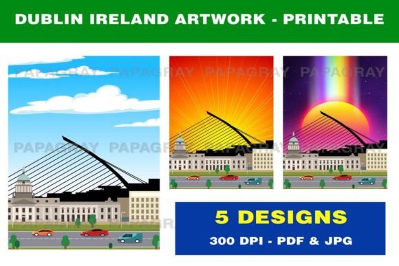 Download Dublin Ireland Skyline Printable Artwork - Art Collection