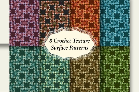 Download 8 Earthy Crochet Seamless Lace Patterns - Art Collection