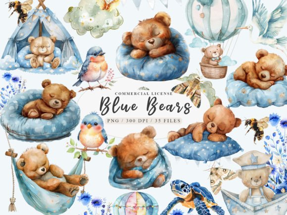 Download Baby Boy Clipart, Blue Teddy Bear Clipar - Art Collection