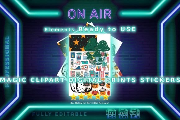 Download Magic Clipart Digital Prints Stickers - Art Collection