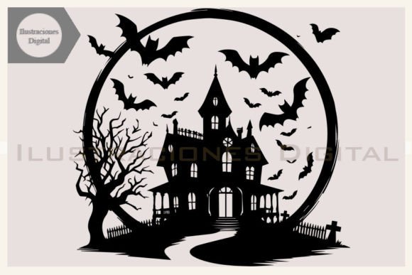 Download Halloween Haunted House Vector Clipart - Art Collection