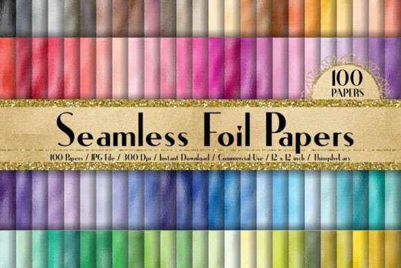 Download Seamless Metallic Foil Papers - Premium Resources