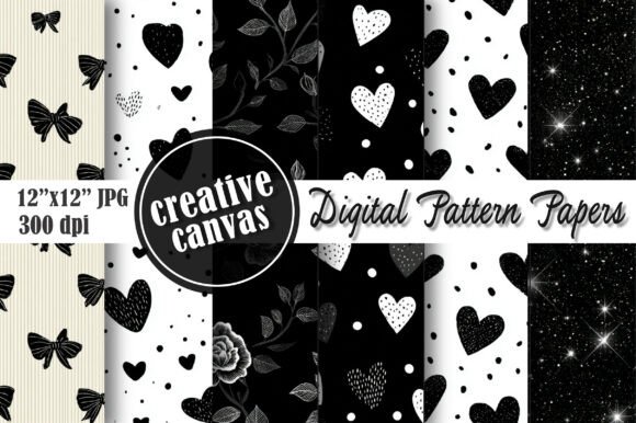 Download Black and White Floral Seamless Pattern - Seamless Collection