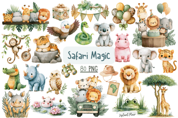 Download Safari Magic Clipart Bundle - Art Collection