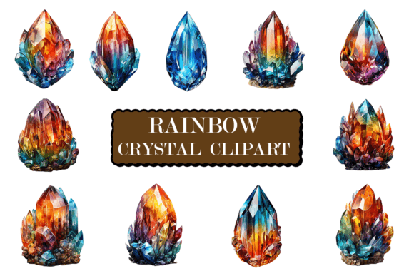 Download Watercolor Crystals Clipart - Art Collection