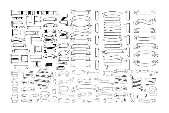 Download SVG Vintage Banner Ribbon Clipart Vector - Art Collection