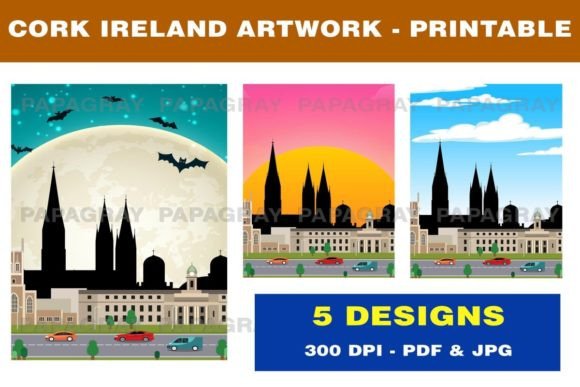 Download Cork Ireland Skyline - Printable Artwork - Art Collection