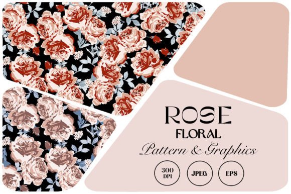 Download Seamless Floral Patterns with Roses - Seamless Collection