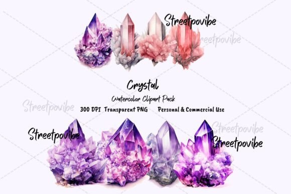 Download Crystals Quartz Clipart PNG Pack Digital - Art Collection