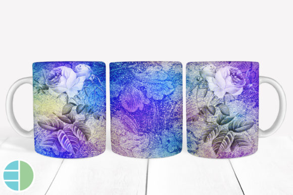 Download Mug Sublimation Vintage Flower Designs - Flower designs Collection