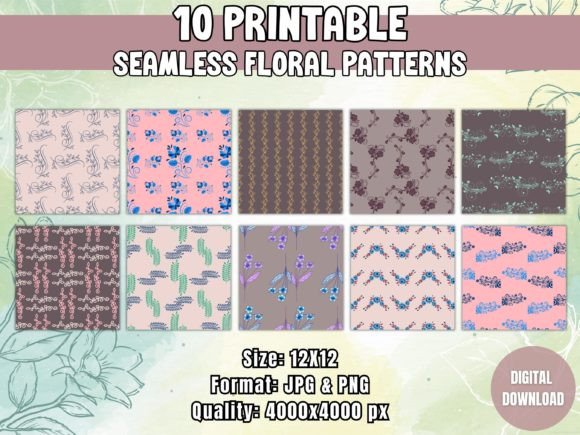 Download Seamless Floral Patterns - Seamless Collection