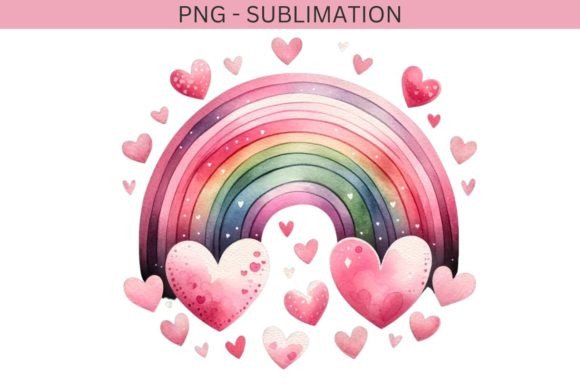 Download Rainbow Heart PNG Printable Artwork - Art Collection