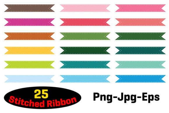 Download Stitched Ribbon Banner Clipart - Art Collection