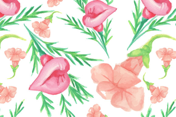 Download Tropical Seamless Floral Patterns - Seamless Collection